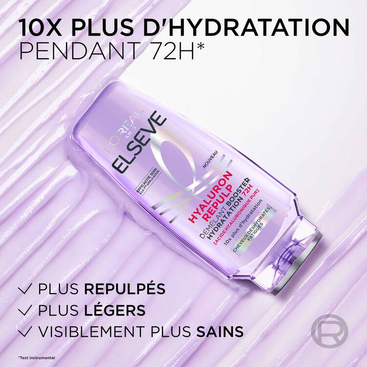 L'Oréal Paris Elseve Hyaluron Repulp Démêlant-Hydra Fixant 48H Enrichi En Acide Hyaluronique