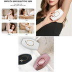 جهاز إزالة الشعر بالليزر الدائم بدون ألم للنساء، جهاز للاستخدام المنزلي حتى 500,000 ومضة