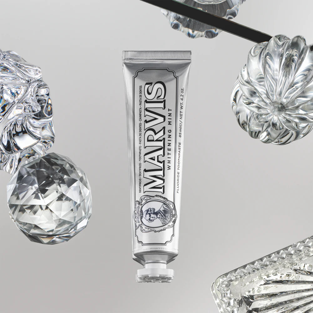 معجون أسنان مارفيس للتبييض بنكهة النعناع وتأثير التبييض