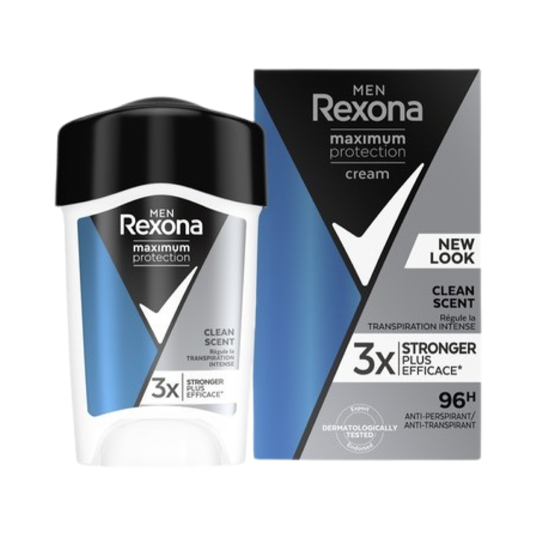 Rexona Maximum Protection Crème Nouveau Look Senteur Fraîcheur, 3 Fois Plus Efficace, 96H