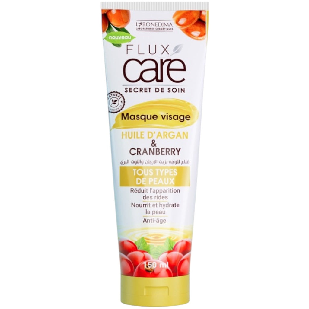 قناع الوجه فلوكس كير بزيت الأرغان والتوت البري لجميع أنواع البشرة