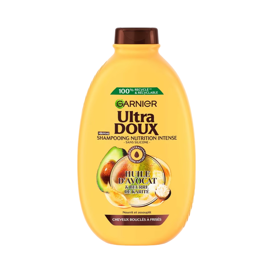 Ultra Doux Shampoing Nutrition Intense Cheveux Bouclés Avocat Karité