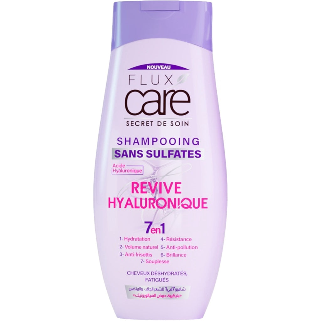 شامبو فلوكس كير الخالي من الكبريتات بحمض الهيالورونيك 7 ​​في 1 للشعر الجاف والمتعب