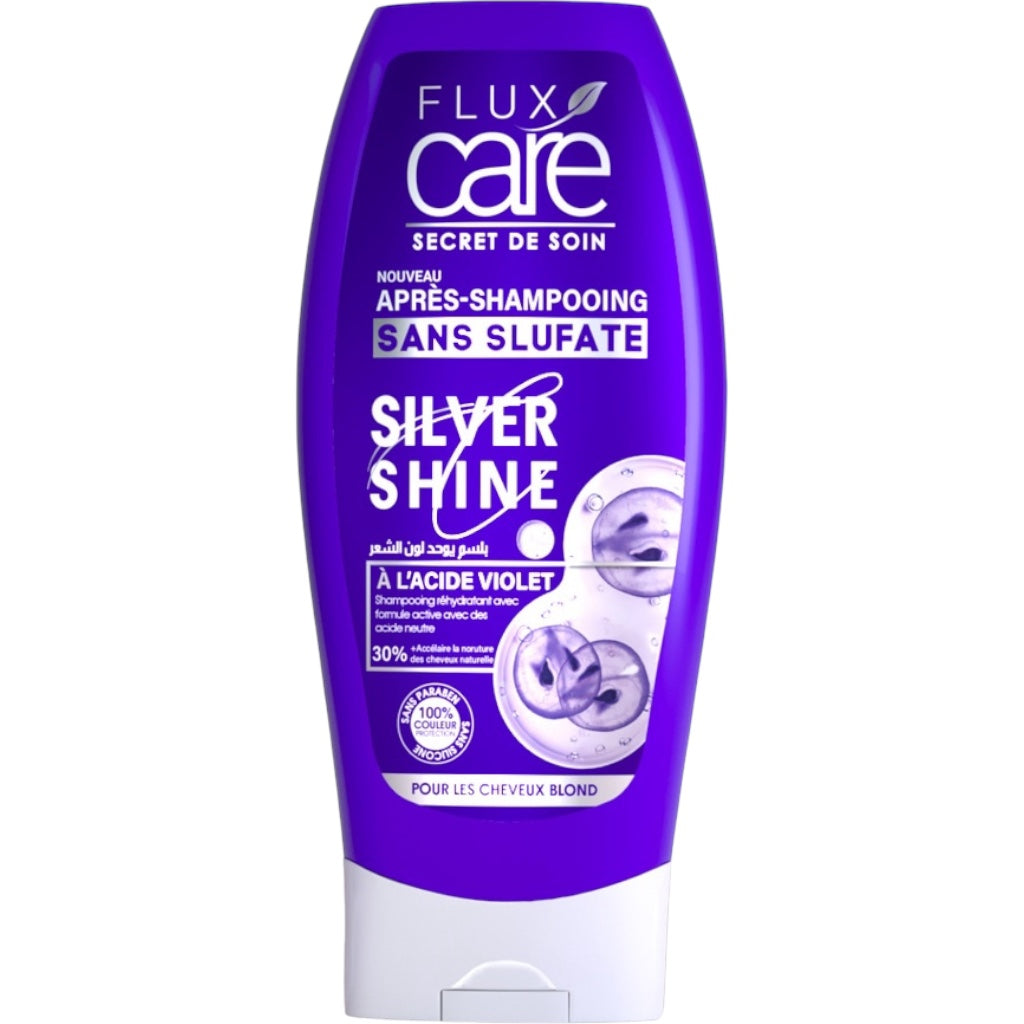 فلوكس كير سيكريت كير بعد الشامبو - لمعان فضي