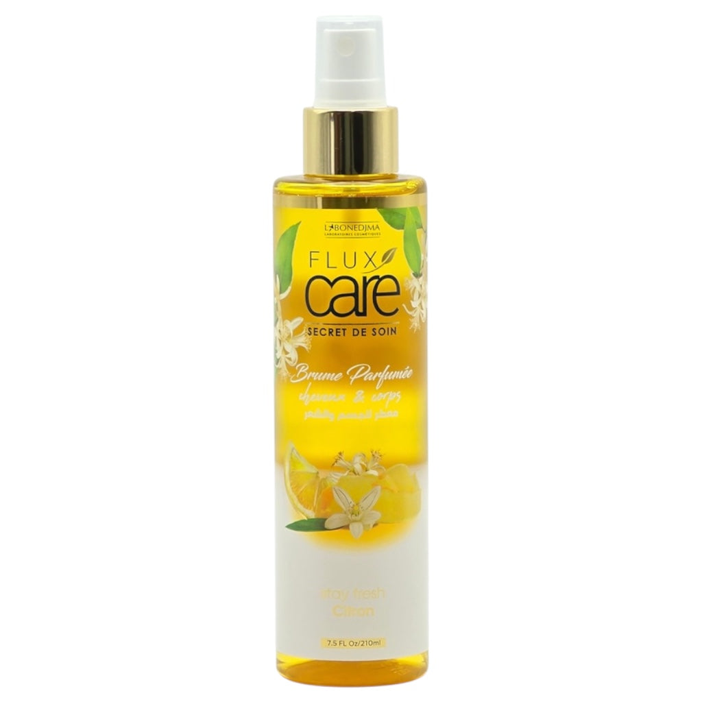 Flux Care Secret De Soin Brume Parfumée Cheveux Corps Stay Fresh Citron