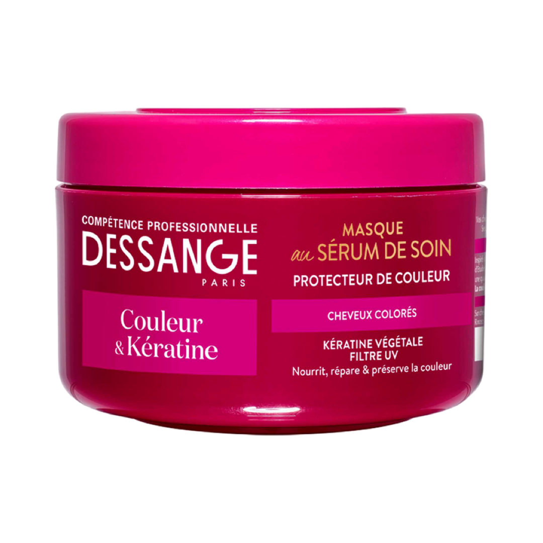 Dessange Masque capillaire sérum de soin protecteur Couleur & Kératine - Cheveux colorés