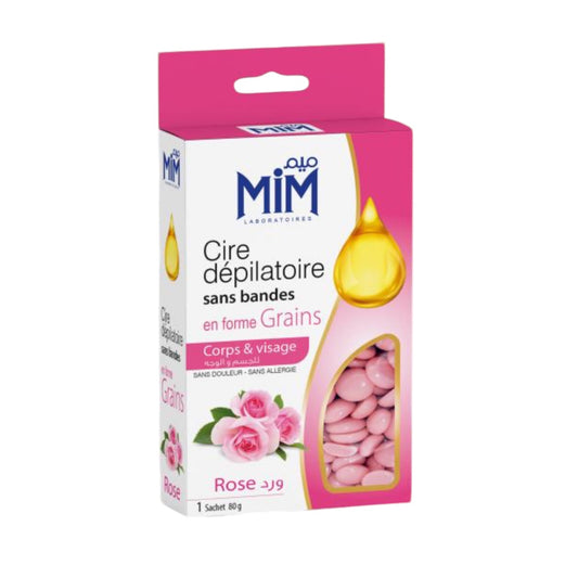 Cire Dépilatoire Sans Bandes en Forme Grains Corps Visage Rose