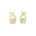 Boucles D'Oreilles Incrustés De Strass