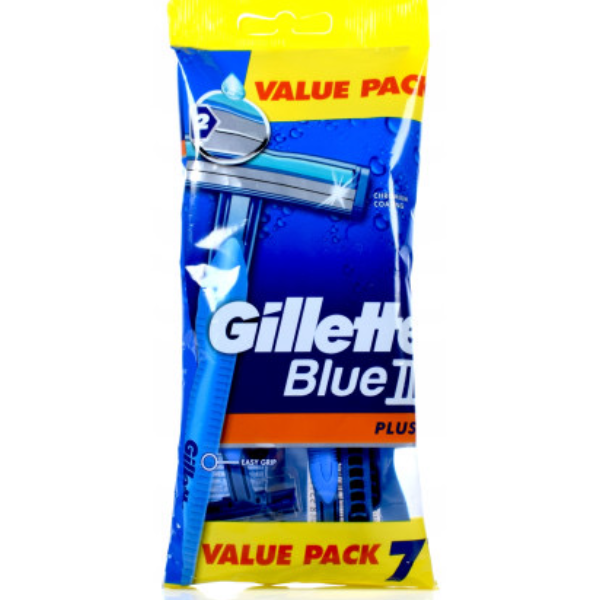 Gillette Rasoir jetable Blue II Plus, pack de 7