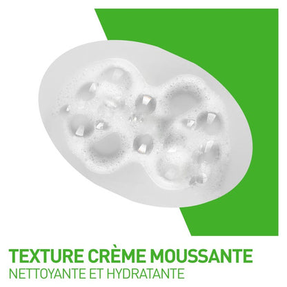 Cerave Crème Moussante Nettoyante Hydratante Visage Pour Les Peaux Normales À Sèches 236Ml