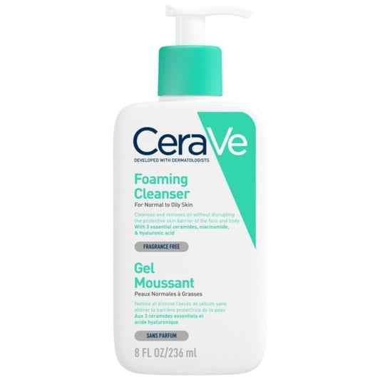 Cerave Gel Moussant Visage Pour Les Peaux Normales À Grasses