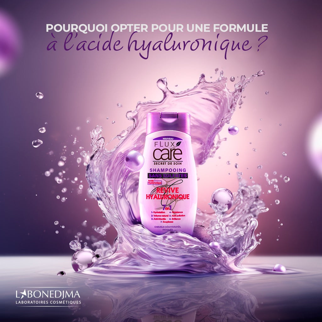 شامبو فلوكس كير الخالي من الكبريتات بحمض الهيالورونيك 7 ​​في 1 للشعر الجاف والمتعب