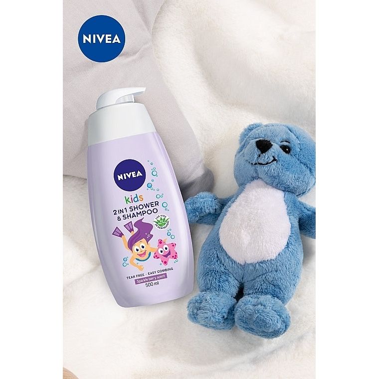 Nivea Kids Girl gel de douche et shampoing 2 en 1 pour enfant