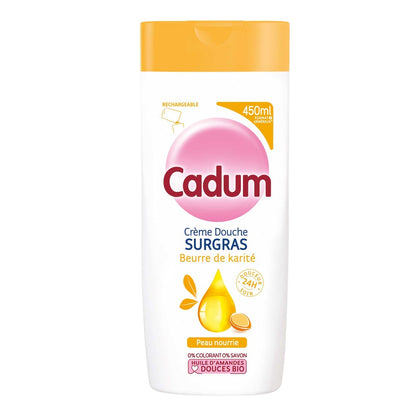 Cadum Crème Douche Surgras nourrie Beurre de karité peaux séches