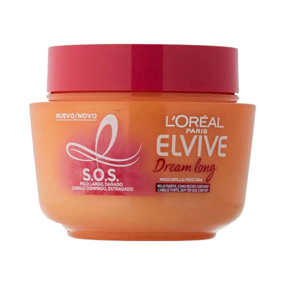 L'Oréal Paris Elseve Dream Long Masque Reconstructeur Enrichi En Huile De Ricin/Kératine Pour Cheveux Longs