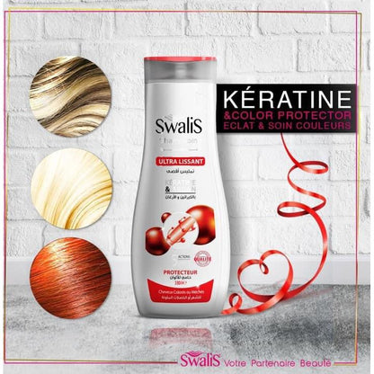 Swalis ULTRA LISSANT SHAMPOOING COLOR PROTECT 5in1 KÉRATINE & ARGAN