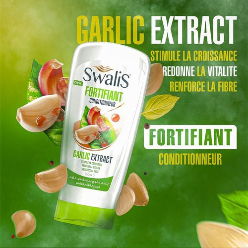 SwaliS Garlic Extract Après-Shampooing Fortifiant À l'Ail Pour Tous Types De Cheveux