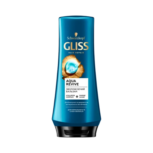 بلسم الشعر Schwarzkopf Gliss Aqua Revive للشعر العادي والجاف 