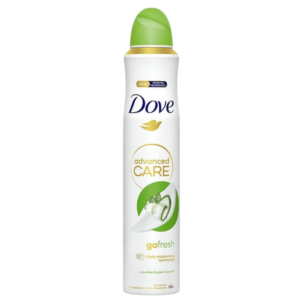 Dove Advanced Care Go Fresh
Spray Déodorant Anti-Transpirant 72H