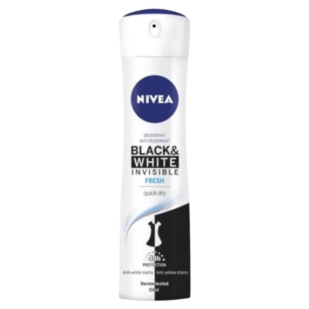 Nivea Black&White Déodorant Invisible Fresh X5 Anti Derma 72H