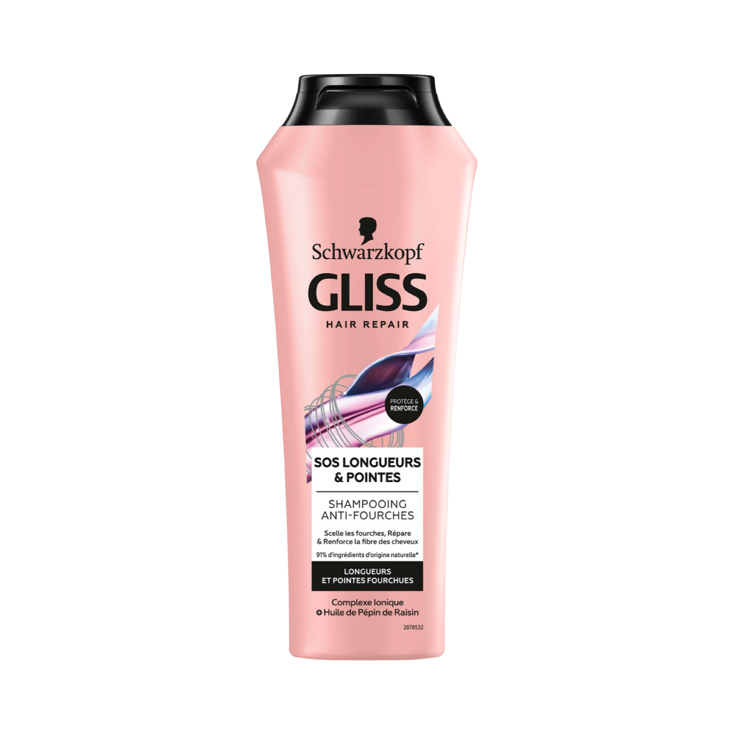 Schwarzkopf Gliss Kur Split Hair Miracle Shampoing Cheveux Abîmés Et Fourchus Flacon