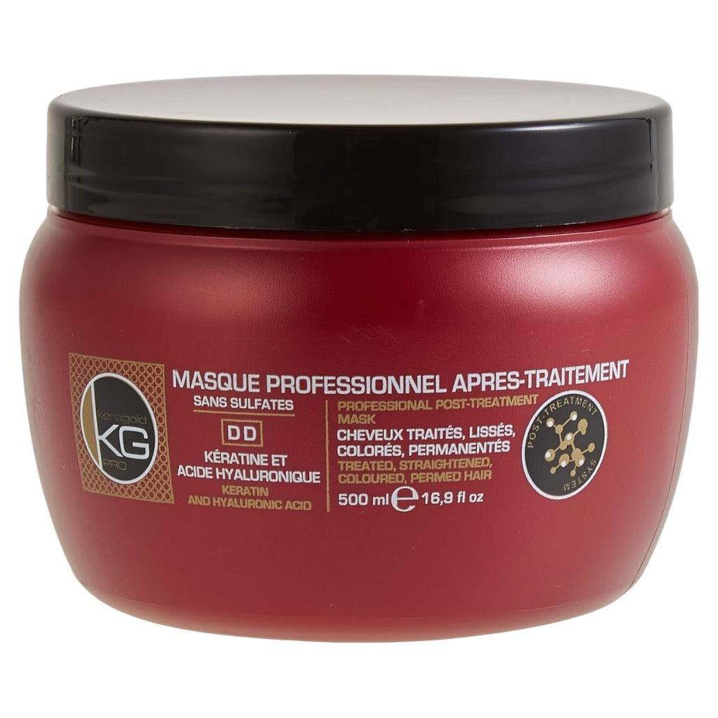 قناع كيراغولد برو دي دي الخالي من الكبريتات مع الكيراتين وحمض الهيالورونيك