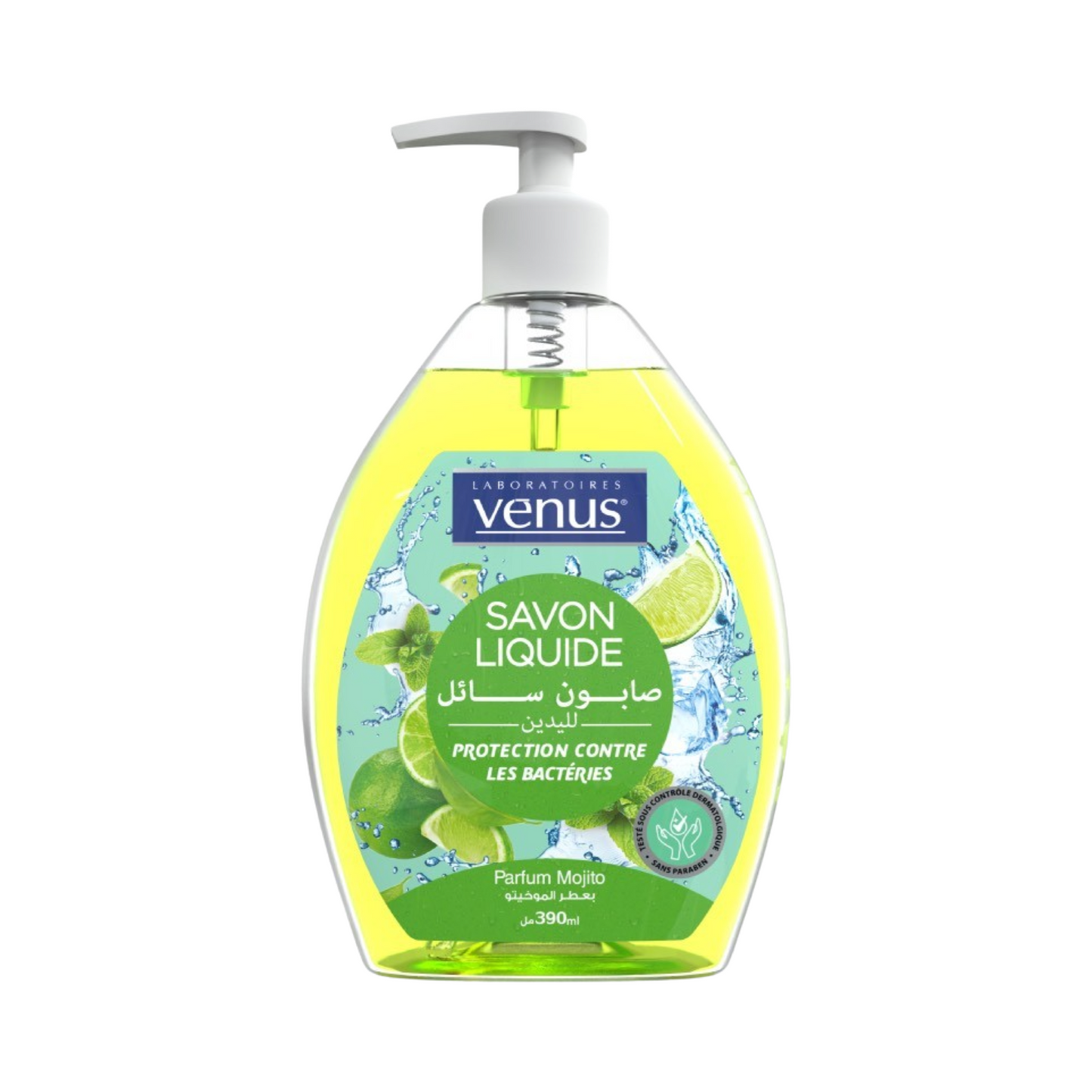 Venus Savon Liquide Transparent Parfum Mojito