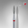Foret À Ongles Diamanté Pointu « Flamme » Rouge Diamètre Tête 2.1 Mm Partie Active 8 Mm