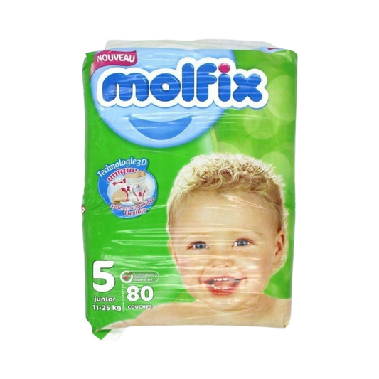 Molfix Couches Taille 5 (11kg-25kg), 8 couches bébé