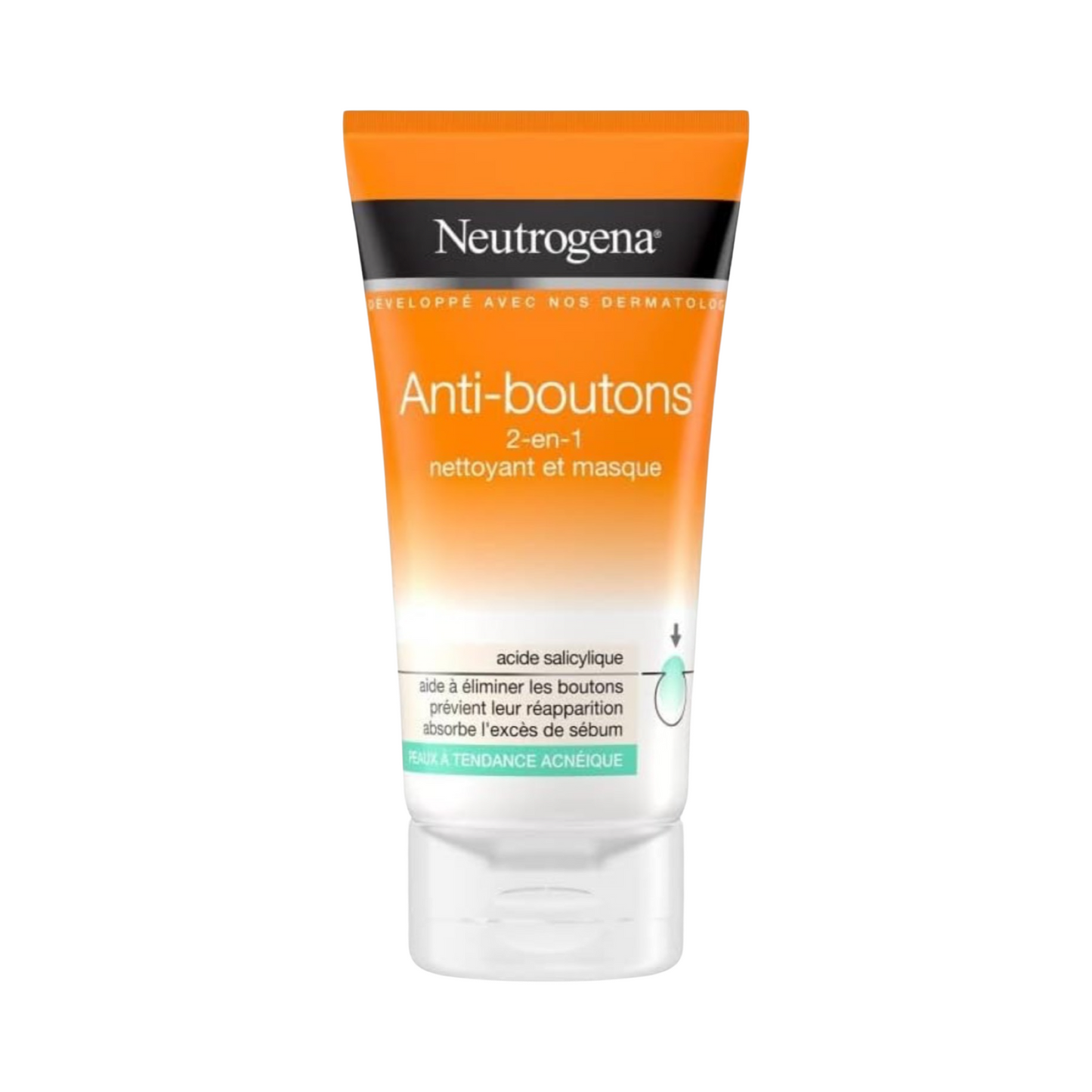 NEUTROGENA Visibly Clear Spot Proof - Nettoyant & Masque 2 en 1 pour le Visage