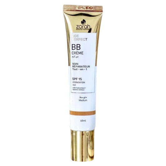 Zorah Âge Perfect BB Créme Soin Réparateur Tout-En-1 Spf 15 Hydratation 24h Medium