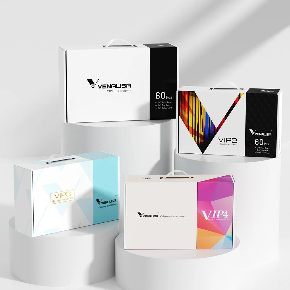 طلاء أظافر Venalisa Vip1-5 شبه دائم، 60 لونًا، مقاوم للأشعة فوق البنفسجية