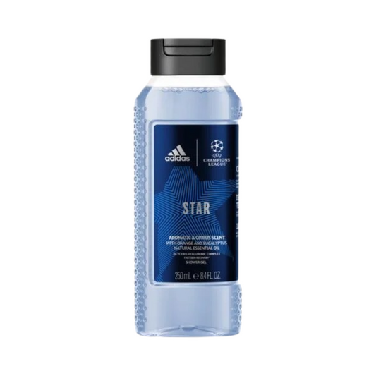 ADIDAS Gel Douche UEFA Star Edition aux Huiles Essentielles d'Orange et d'Eucalyptus