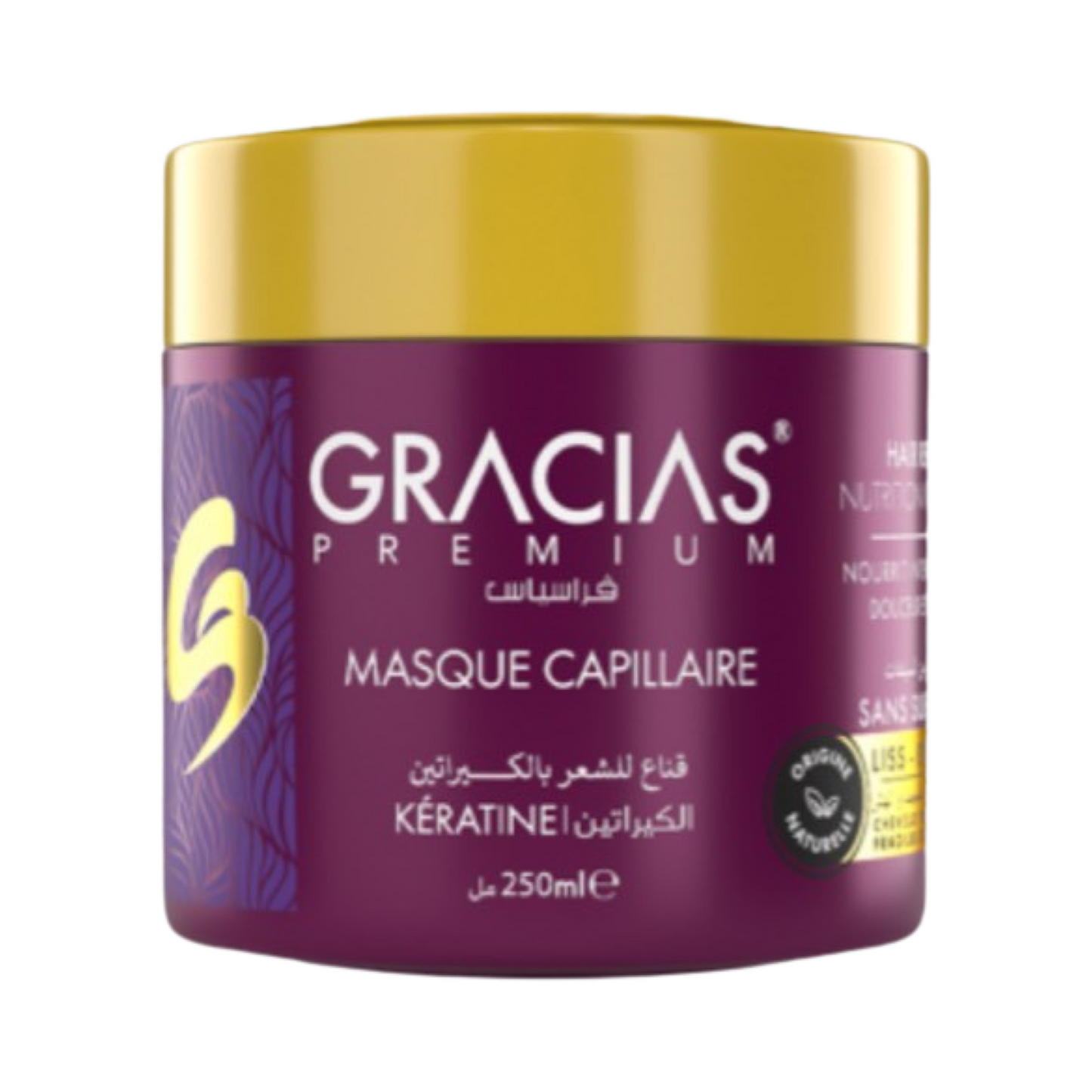 Gracias Masque capillaire à la Kératine