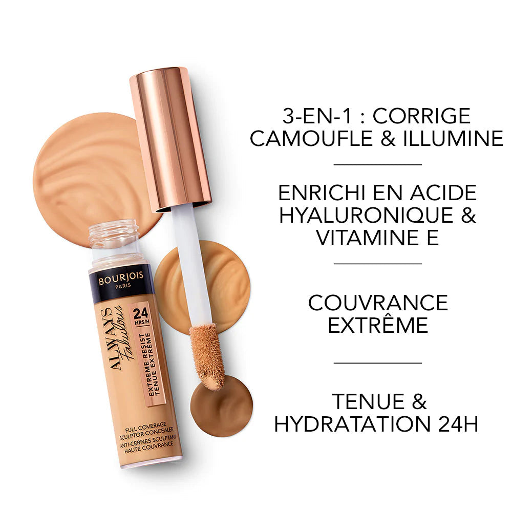 Bourgois Correcteur anti cernes haute couvrance tenue 24h