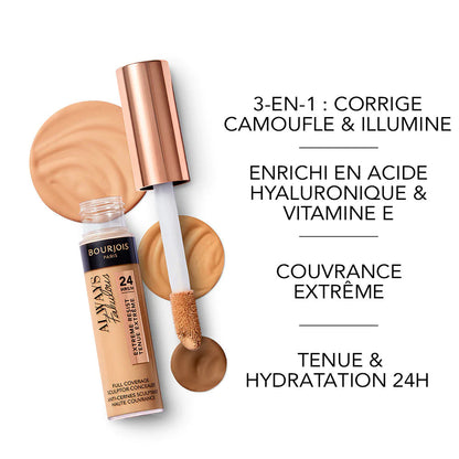 Bourgois Correcteur anti cernes haute couvrance tenue 24h