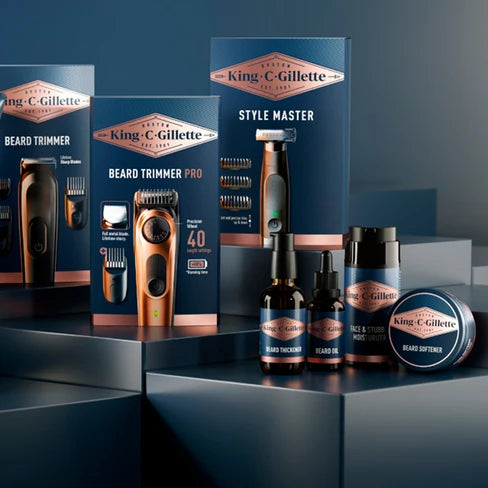 Gillette King C. Face & Stubble Moisturizer Crème Hydratante Visage Et Barbe Pour Homme