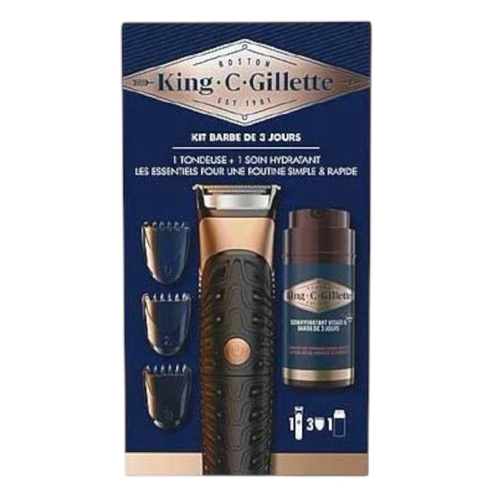 مجموعة العناية باللحية King C. Gillette لمدة 3 أيام: روتين سريع وسهل