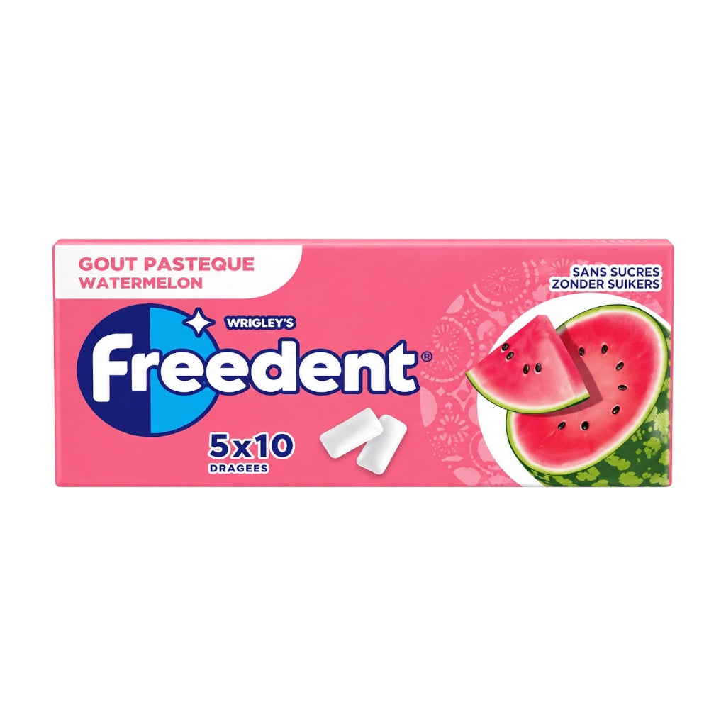 Freedent Pastèque Sans Sucres 10 Dragées
