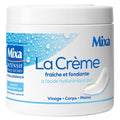Mixa Intensif Peaux Sèches - La Crème Fraîche Et Fondante À L’Acide Hyaluronique Pur - Multi Usages Visage Corps Mains Pieds