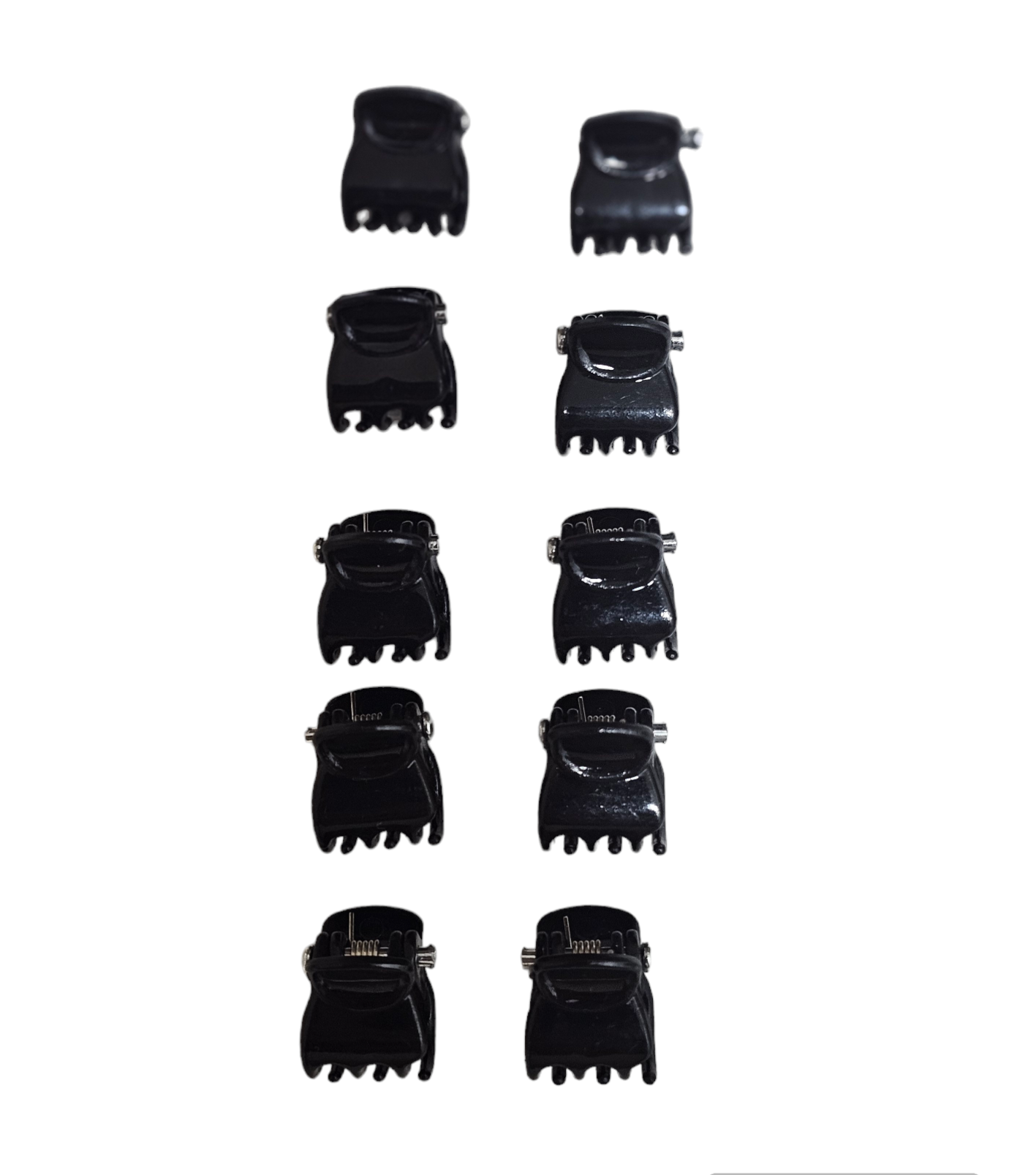 Mini Pince À Cheveux Noire 8Pcs