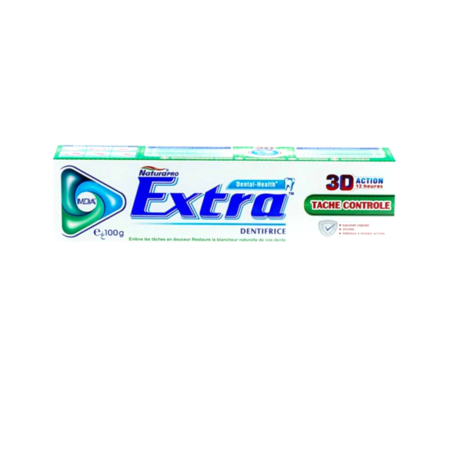 Extra Dentifrice Naturapro Dental Health 3D Action 12 Heures Contrôle des Taches