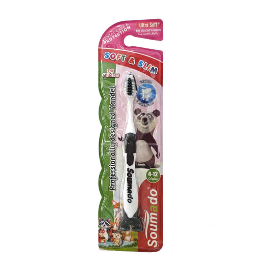 Soumado Brosse à Dent Ultra Soft pour enfant 4-12 ans