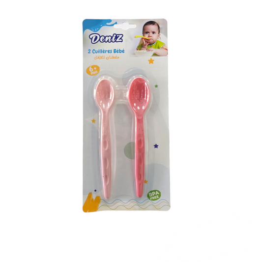 Deniz 2 Cuillères Bébé 6+mois Bpa Free