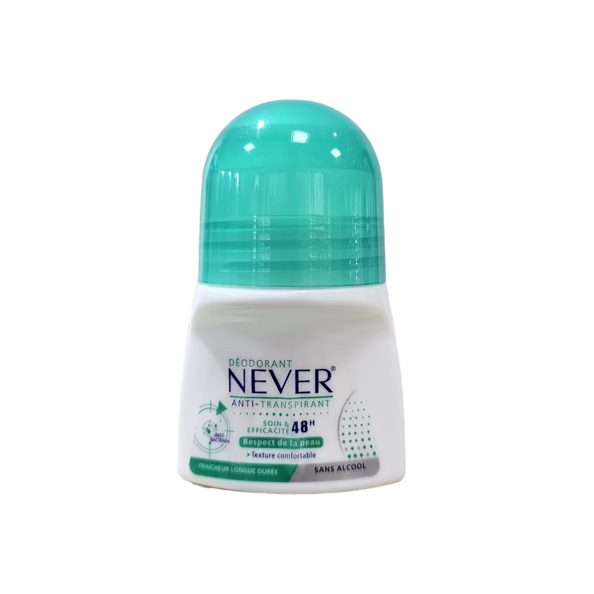 مزيل العرق نيفر مضاد للتعرق، عناية فعالة تدوم 48 ساعة، لطيف على البشرة، مضاد للبكتيريا