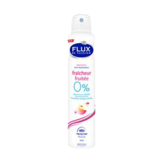 Flux De Passion Fraicheur Fruitée 0% Aluminium (Ach) Fraicheur Longue Durée  Anti-Transpirant 48H Pritection