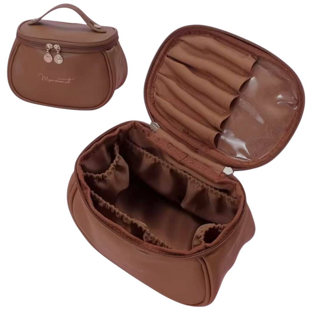 Trousse De Maquillage En Pu Pour Femme, Trousse De Toilette