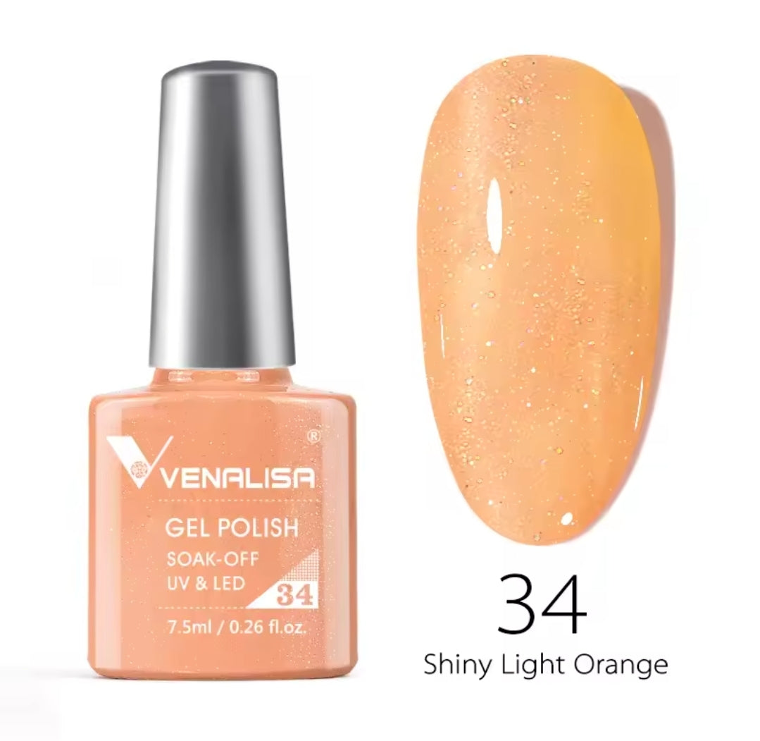 طلاء أظافر Venalisa Vip2 شبه دائم، 60 لونًا، جل UV، قطعة واحدة