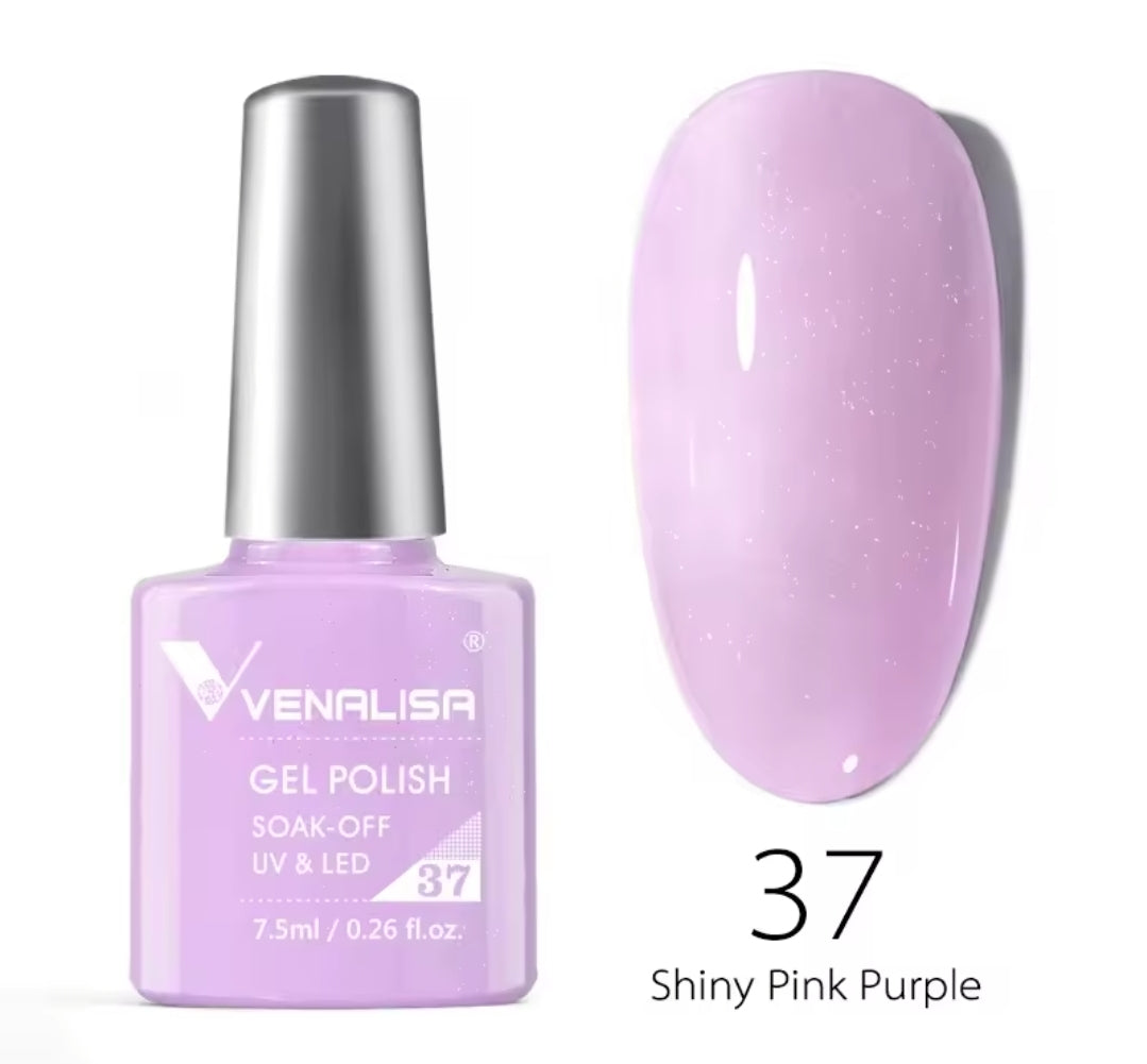 طلاء أظافر Venalisa Vip2 شبه دائم، 60 لونًا، جل UV، قطعة واحدة