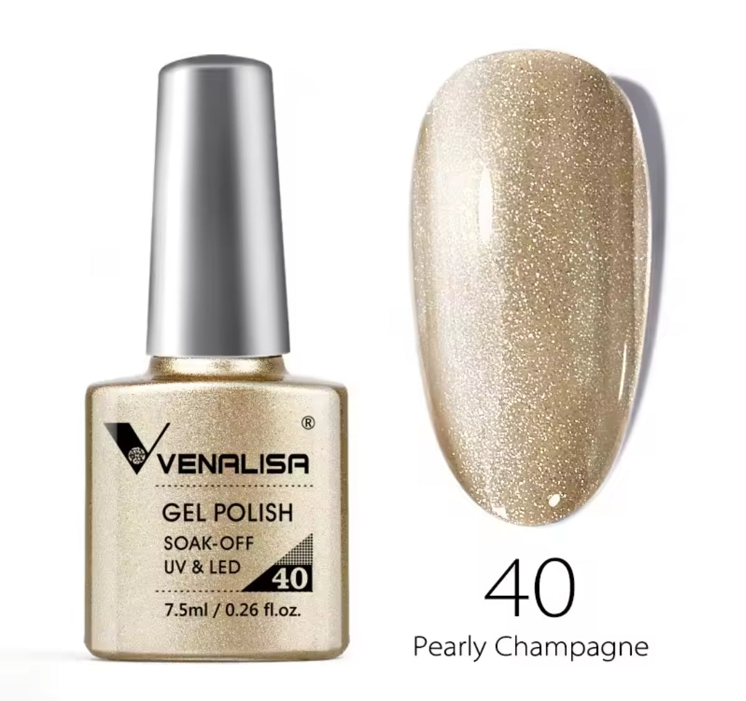 طلاء أظافر Venalisa Vip2 شبه دائم، 60 لونًا، جل UV، قطعة واحدة